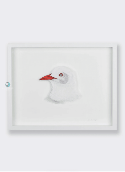 Red-Billed Seagull Sculptural Embroidery Sculptured Embroidery Fauna