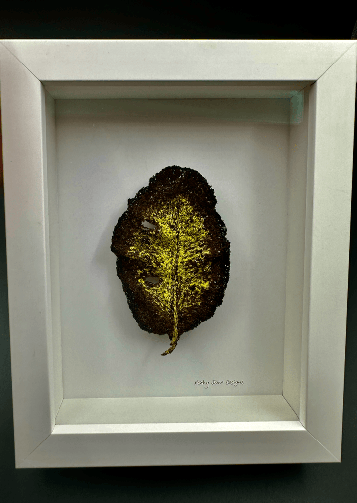 Taraire Leaf Sculptural Embroidery Sculptured Embroidery Flora