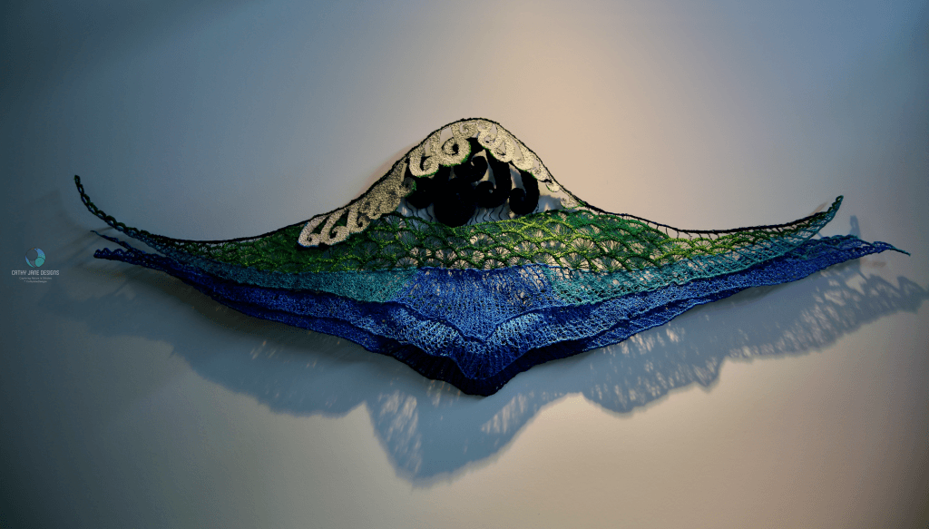 Taranaki Maunga Sculptural Embroidery Sculptured Embroidery Flora