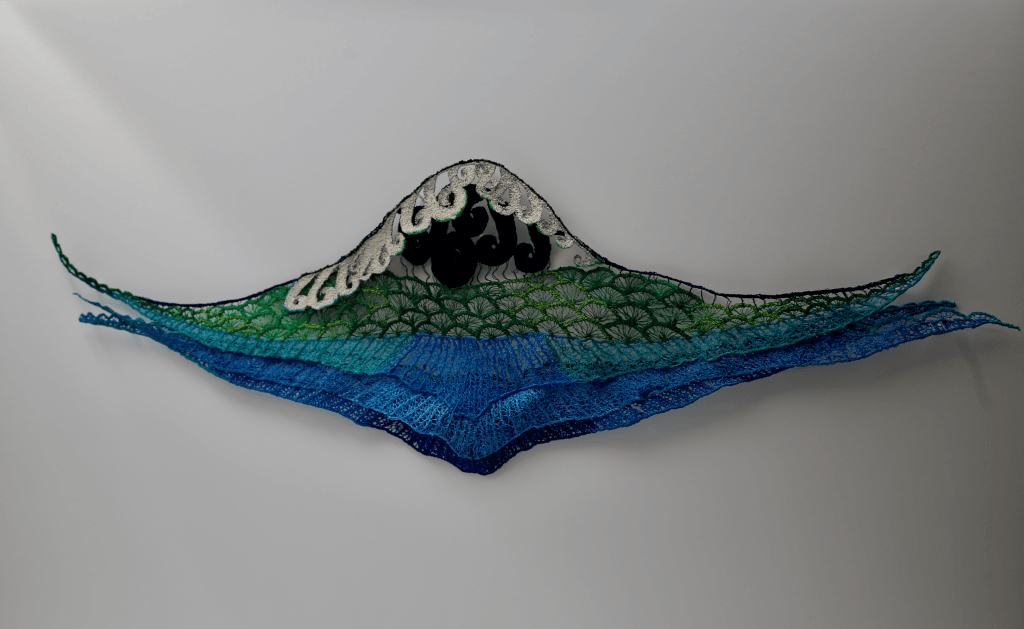 Taranaki Maunga Sculptural Embroidery Sculptured Embroidery Flora