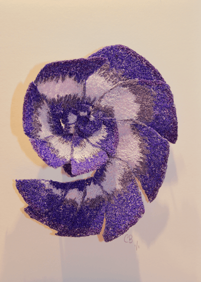 Violet snail shell - Cathy Jane Designs