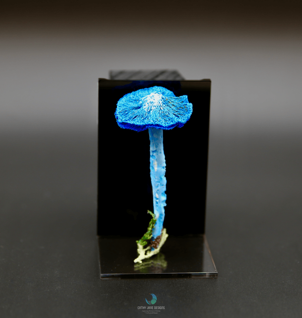 Werewere-Kokako Fungi #2 3D Sculptural Embroidery